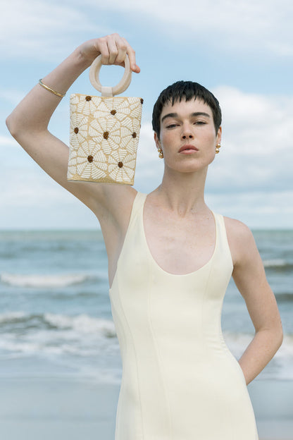 STILL BLOOM BEADED BAG