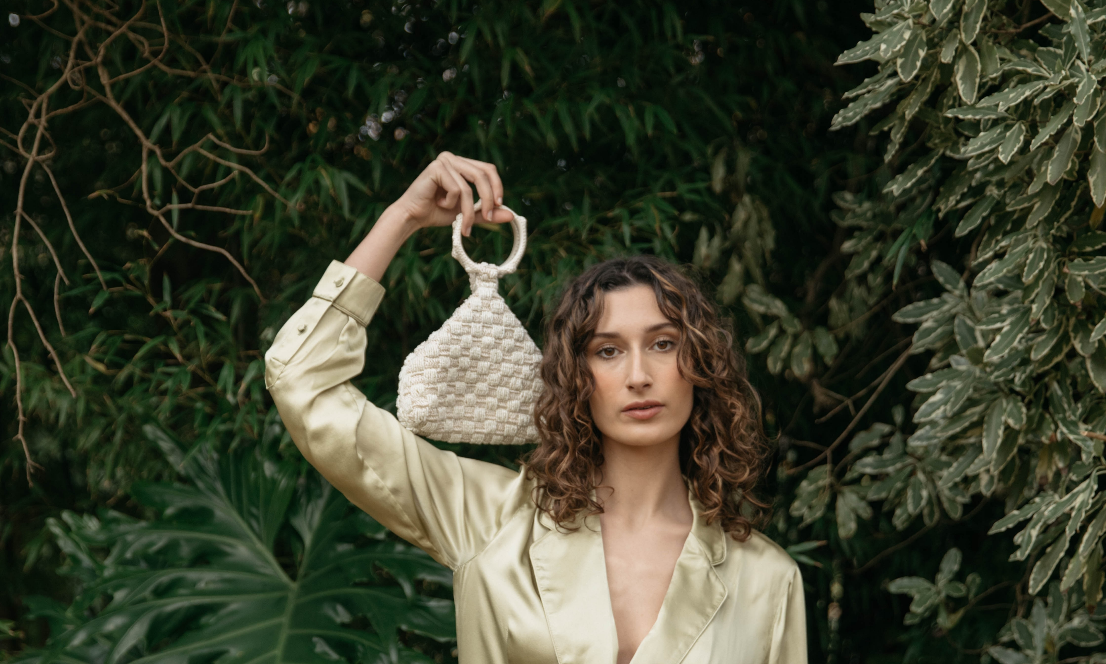 Ivory beaded handbag for bridesmaids or spring autumn wedding guest