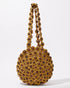 A straight-on view of the mustard yellow &